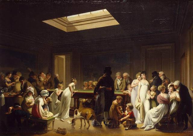 1807 Louis-Léopold_Boilly_-_Game_of_Billiards