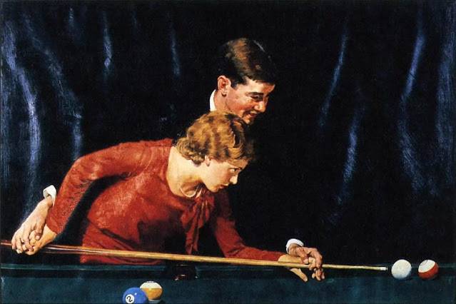 1940 norman-rockwell-billiards-is-easy-to-learn